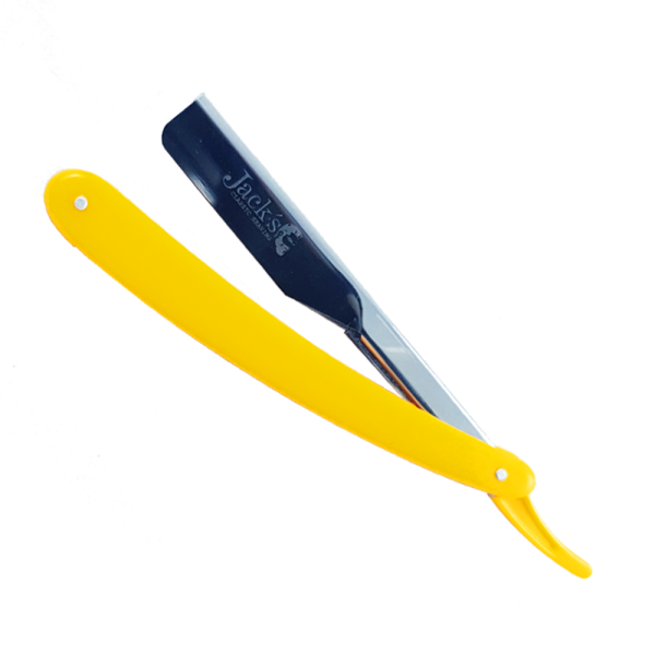Jacks Classic Shaving Rasiermesser mit Klingenschlitten gelb