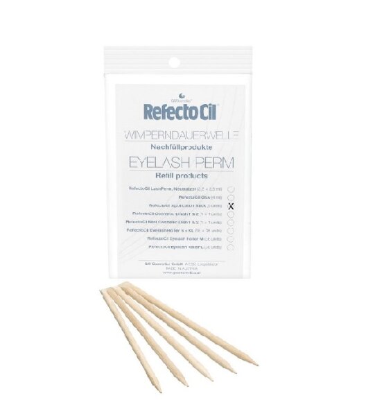 RefectoCil Eyelash Curl Refill Rosewood  Sticks