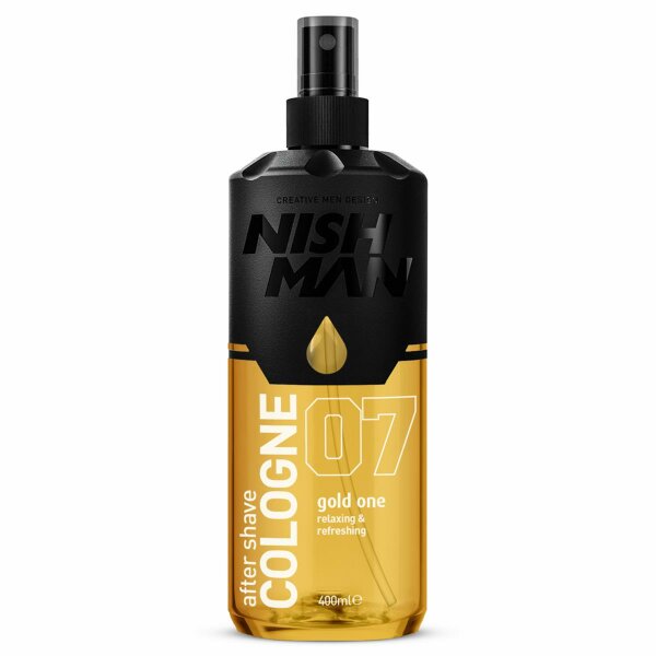 NISHMAN 07 After Shave Cologne 70° Alkohol - Gold One 400 ml XL