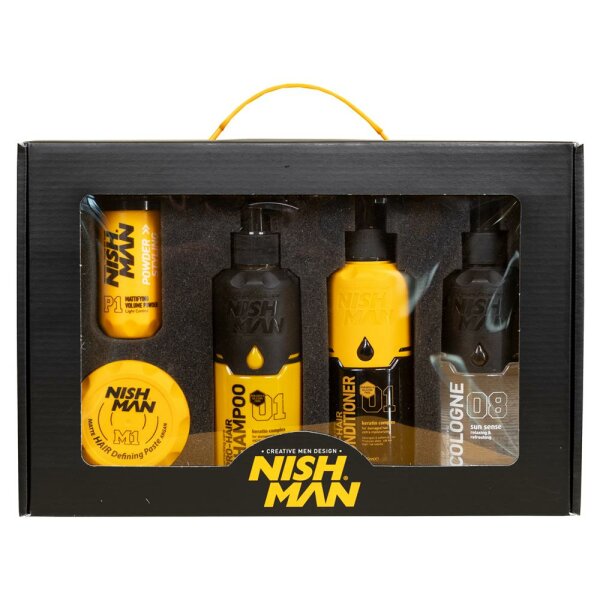 NISHMAN Herren Geschenkset Keratin 5-tlg