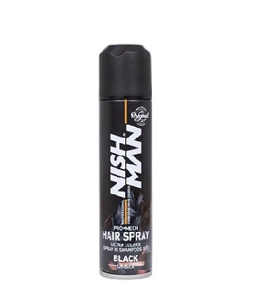 NISHMAN Color Hair Spray - black 150 ml