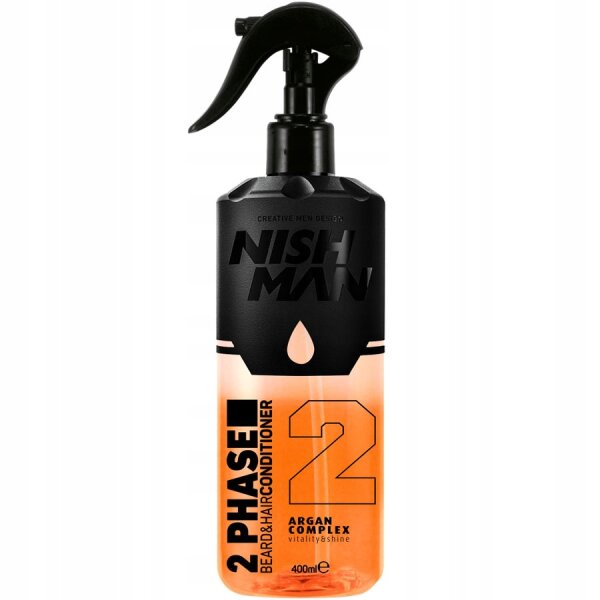 NISHMAN 2 Phasen Beard & Hair Conditioner 02 - ARGAN, 400 ml