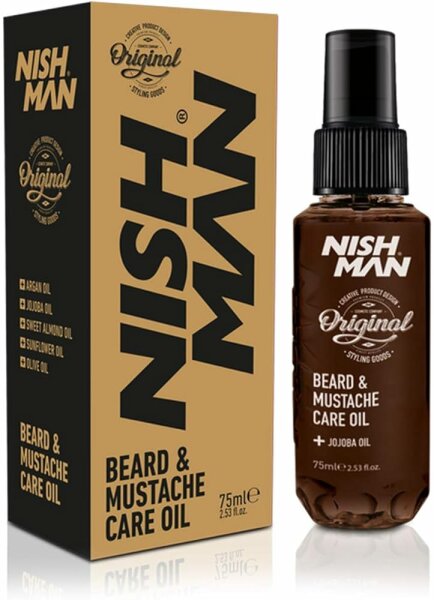 NISHMAN Bartöl mit Argan und Jojoba Öl 100  ml